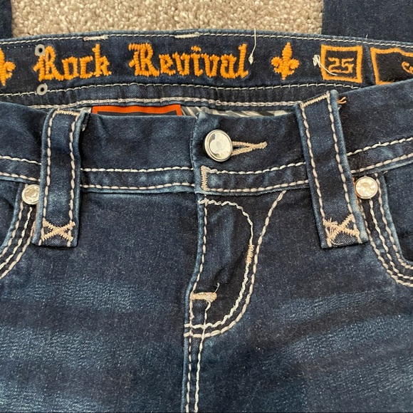 CROPPED ROCK REVIVAL DENIM SIZE 25 - Picture 5 of 8